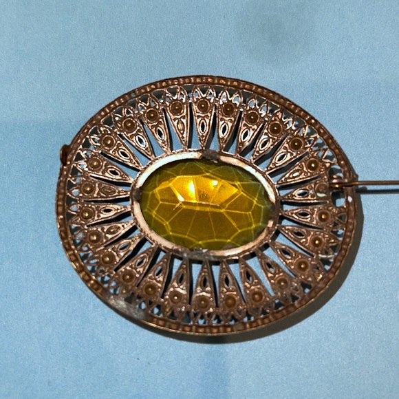 Beautiful vintage multi stone pin - Picture 3 of 7